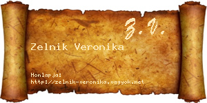 Zelnik Veronika névjegykártya