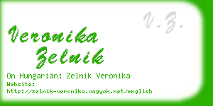 veronika zelnik business card